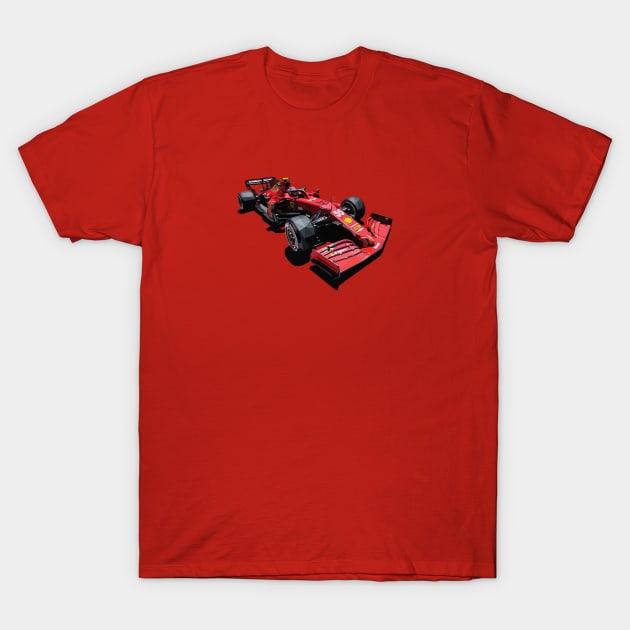 Carlos Sainz F1 car T-Shirt by pxl_g